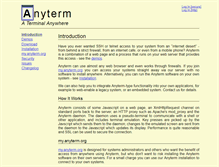 Tablet Screenshot of anyterm.org